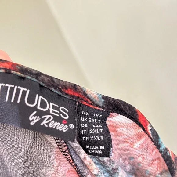 Attitudes by Renee Vibrant Patterned Maxi Dress - Picture 8 of 8